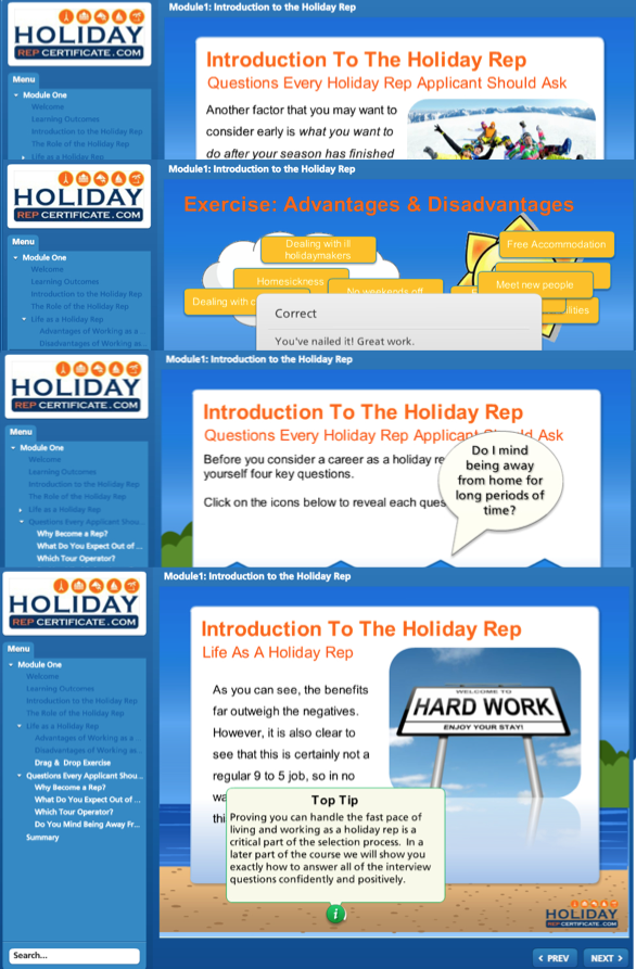 Module One - Holiday Rep Certificate