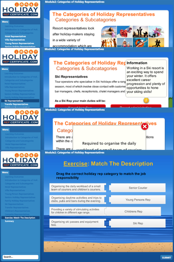 module two - holiday rep course